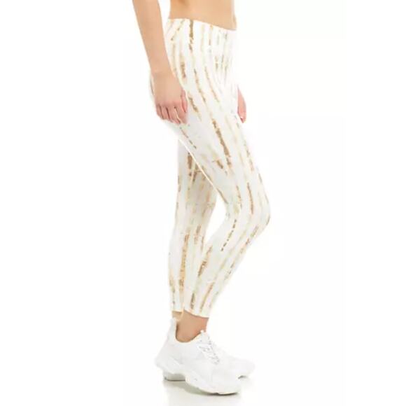 Wonderly Studio (2X) Cream Patterned Yummy Pull-On Relaxed Fit Leggings Pants - Picture 4 of 11